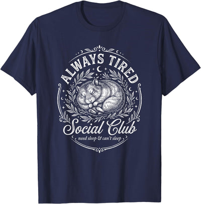 Hamster Always Tired Club Funny Sleepy T-Shirt