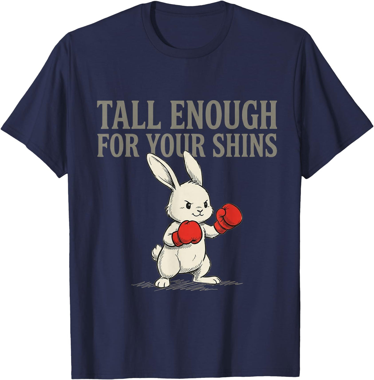 Cute Bunny Joke T-Shirt in Navy Blue