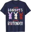 Every Bunny’s Favorite Bartender Easter Rabbit T-Shirt in Navy Blue