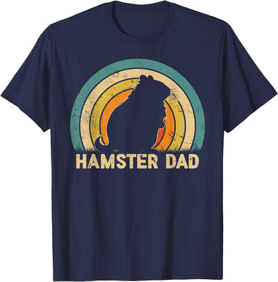 Hamster Dad Father's Day Vintage Style Hamster Dad Daddy T-Shirt