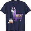 Llama Pinata Birthday Clothing Family Party Bruh Its My Birthday Llama Pinata Boy Girl Family Party Bday T-Shirt - Navy Blue