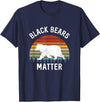 Save The Black Bear Camping Gear Black Bears Matter Animal lover Of Nature Outdoors Camping T-Shirt - Navy Blue