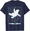 Fun Polar Bear Lover Humor Bear Dancer Stylish Tee Funny Polar Bear Pole Dancing Animal Cute Cool Wordplay Snow T-Shirt - Navy Blue