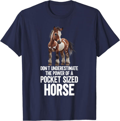 Funny Miniature Horses Gifts Miniature Horse Mini Horse Pet Tiny Horse Lover Pony T-Shirt