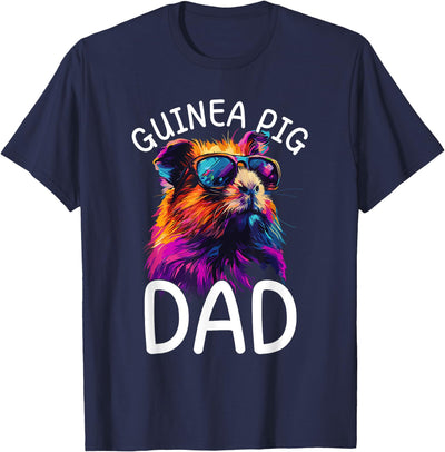 Guinea Pig Lovers Colorful Pop Art Mens Dad T-Shirt