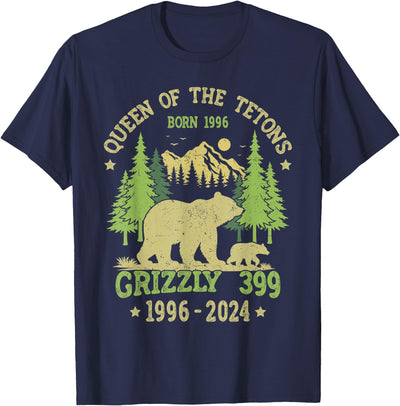 Queen Of The Tetons Grizzly 399 National Park 1996-2024 T-Shirt