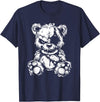 Halloween Killer Teddy Bear Horror Teddy Bear T-Shirt, Small, Black - Navy Blue