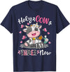 Holy Cow I'm Three 3 3rd Birthday Boy Girl Kids Holy Cow I'm Three 3 Years Old 3rd Birthday Boy Girl T-Shirt - Navy Blue