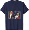 Knights Templar Rabbit - Medieval Renaissance Fair T-Shirt in Navy Blue
