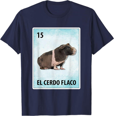 El Cerdo Flaco Mexican Skinny Pig Cards T-Shirt