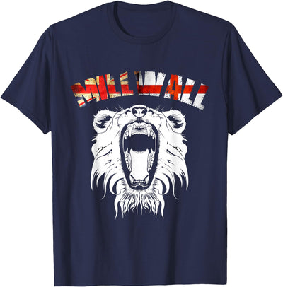 Millwall Proud lion English UK flag T-Shirt