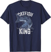 Catfish Gifts Catfish King Catfish Fishing T-Shirt - Navy Blue