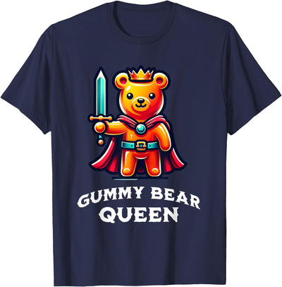 Gummy Bear Queen Funny Lovers Saying Illustration T-Shirt