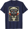 Haunted Spooky Halloween Gifts Halloween Vampire Pug Pugs T-Shirt - Navy Blue