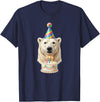 Birthday Party Polar Bear Polar Bear Birthday T-Shirt - Navy Blue