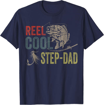 Reel Cool Step-Dad Fishing T-Shirt