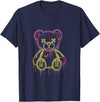 Urban Pop Collective Teddy Bear Graffiti Street Art Bold Urban Pop Illustration T-Shirt - Navy Blue