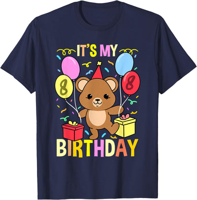 Its My 8th Birthday Teddy Bear T-Shirt