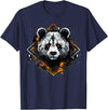 Synthwaive Panda Bear Halloween T-Shirt for Men Women T-Shirt - Navy Blue