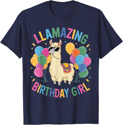 Llamazing Birthday Gifts Llama Llama Birthday LLamazing Party Llama Balloons T-Shirt