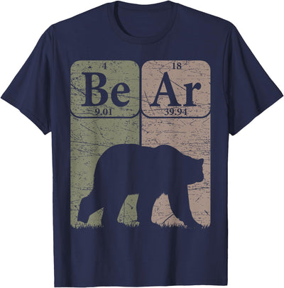 Bear Periodic Table Elements Grizzly Bear Vintage Arctophile T-Shirt