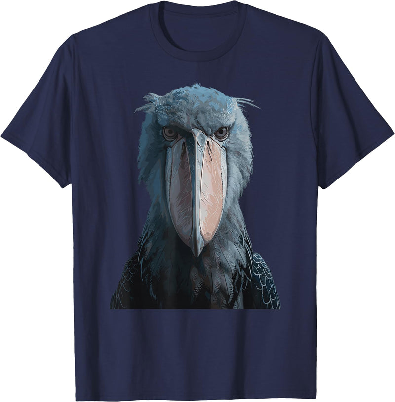 Shoebill Stork Gift Bird Watching Costume Shoebill Stork Bird T-Shirt - Navy Blue