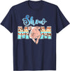 Pig Show Mom Mother's Day Pig Show Mom Pig Show Mother Pig Show Mama T-Shirt - Navy Blue