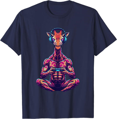 Giraffe Funny Video Games Giraffe T-Shirt