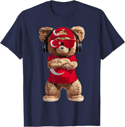 Turkey Flag Souvenirs Bear Outfit Products Turkish T-Shirt