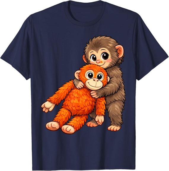 Baby Monkey Punch T-Shirt - Navy Blue