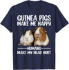 Guinea Pig Gift Guinea Pig Accessories & Stuff Best Guinea Pig Design For Men Women Kids Guinea Pig Lovers T-Shirt - Navy Blue