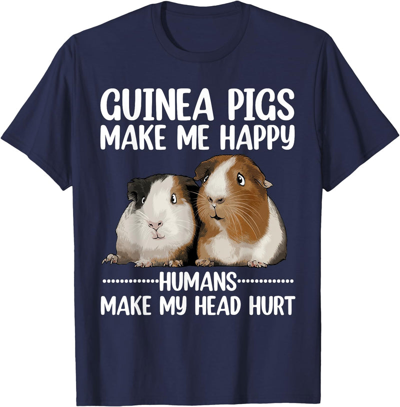 Guinea Pig Gift Guinea Pig Accessories & Stuff Best Guinea Pig Design For Men Women Kids Guinea Pig Lovers T-Shirt - Navy Blue
