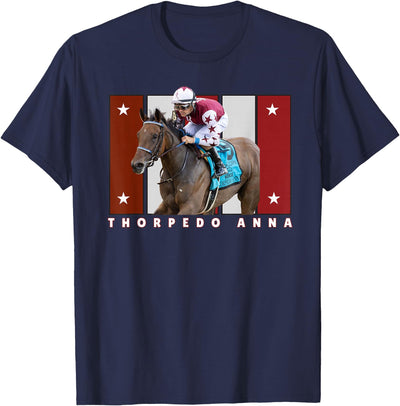 Handicapping Horse Gear Thorpedo Anna Horse, Horse Racing, Del Mar, Santa Anita T-Shirt