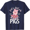 Animal Tees & Gift Idea Just A Girl Who Loves Pig T-Shirt - Navy Blue