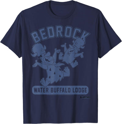 Cow Flintstones Bedrock Water Buffalo Lodge Collegiate T-Shirt
