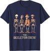 KDR Apparel Funny Men's Halloween Skeleton Crew T-Shirt - Navy Blue