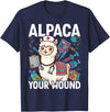 Llama Nurse Lover Gift Co. Alpaca Your Wound Cute Llama Wound Care Nurse T-Shirt - Navy Blue