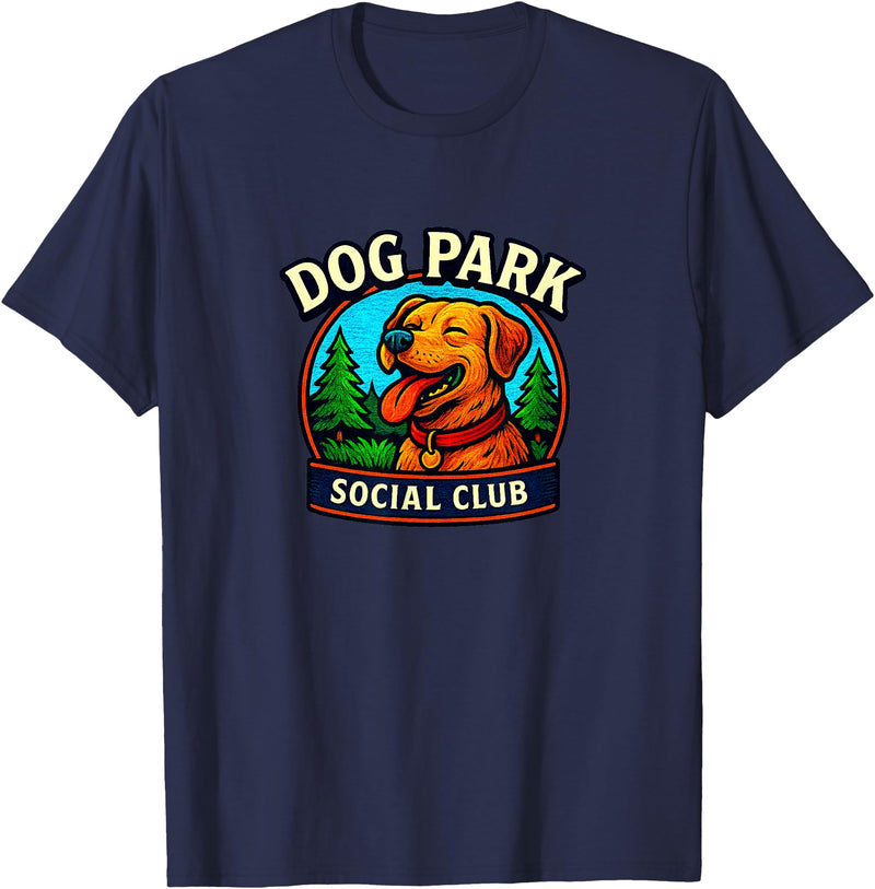 Dog Park Social Club T-Shirt - Navy Blue