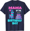gaming gamer Birthday Llama Pinata Family Apparel mama Birthday Boy Llama Pinata Party family mathing women T-Shirt - Navy Blue