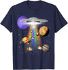 Space Animals Apparel Guinea Pig Lover Alien Abduction UFO LGBTQ Subtle Pride T-Shirt - Navy Blue