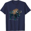 Buffalo Animal Buffalo Bison Animal Costume for Boys and Girls T-Shirt - Navy Blue