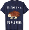 Porcupine Quill Pig Owner Apparel Porcupine Owner Quill Pig Rodent Spines Veterinarian Breeder T-Shirt - Navy Blue