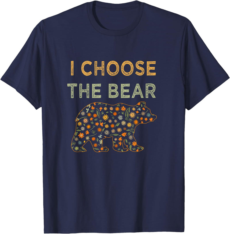 I Choose the Bear T-Shirt - Navy Blue