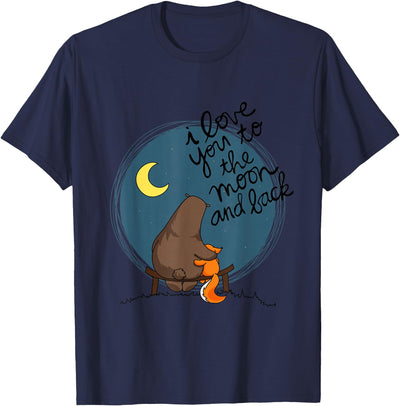 Cute I Love You To The Moon And Back Bear & Squirrel T-Shirt