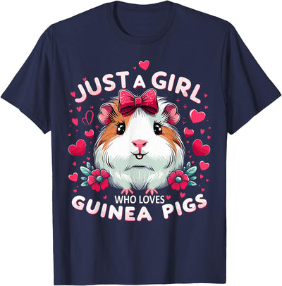 Just A Girl Who Loves Guinea Pigs Lover Mom T-Shirt