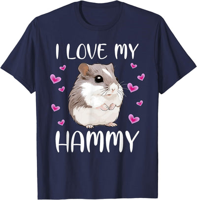 I Love My Hammy Cute Chinese Dwarf Hamster Pet Owner Graphic T-Shirt