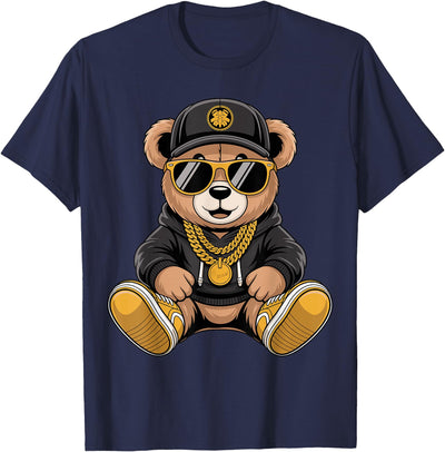 Cool Teddy Bear Hip Hop T-Shirt