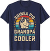 Guinea Pig Pet Rodent Fur Veterinary Care Rodent Guinea Pig grandpa like a Regular grandpa but Cooler T-Shirt - Navy Blue