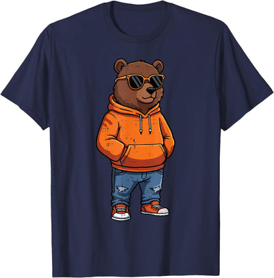 Cool Bear Sunglasses Men Women Kids Boys Girls Youth Teen T-Shirt