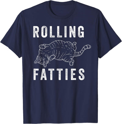 InGENIUS Cat Lover Shirts & Gifts Rolling Fatties Chonk Cat Lover Gift Cat Mom Cat Dad Feline T-Shirt